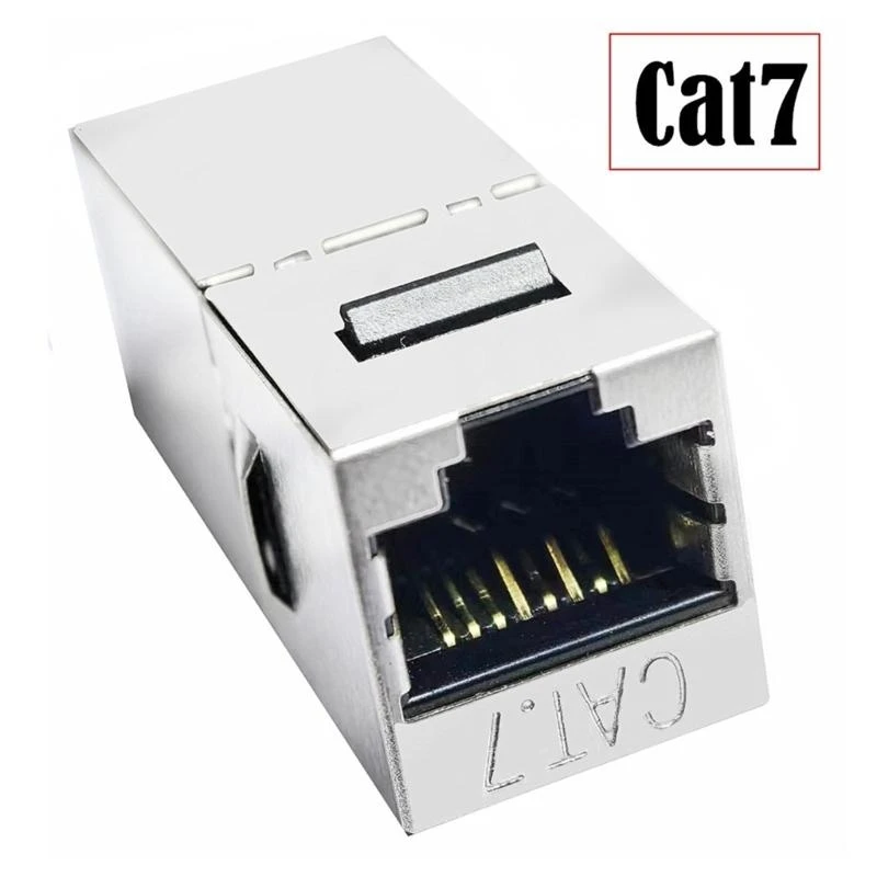 4Pcs CAT7 커플러 차폐 암-암 RJ45 인라인 커플러 키스톤