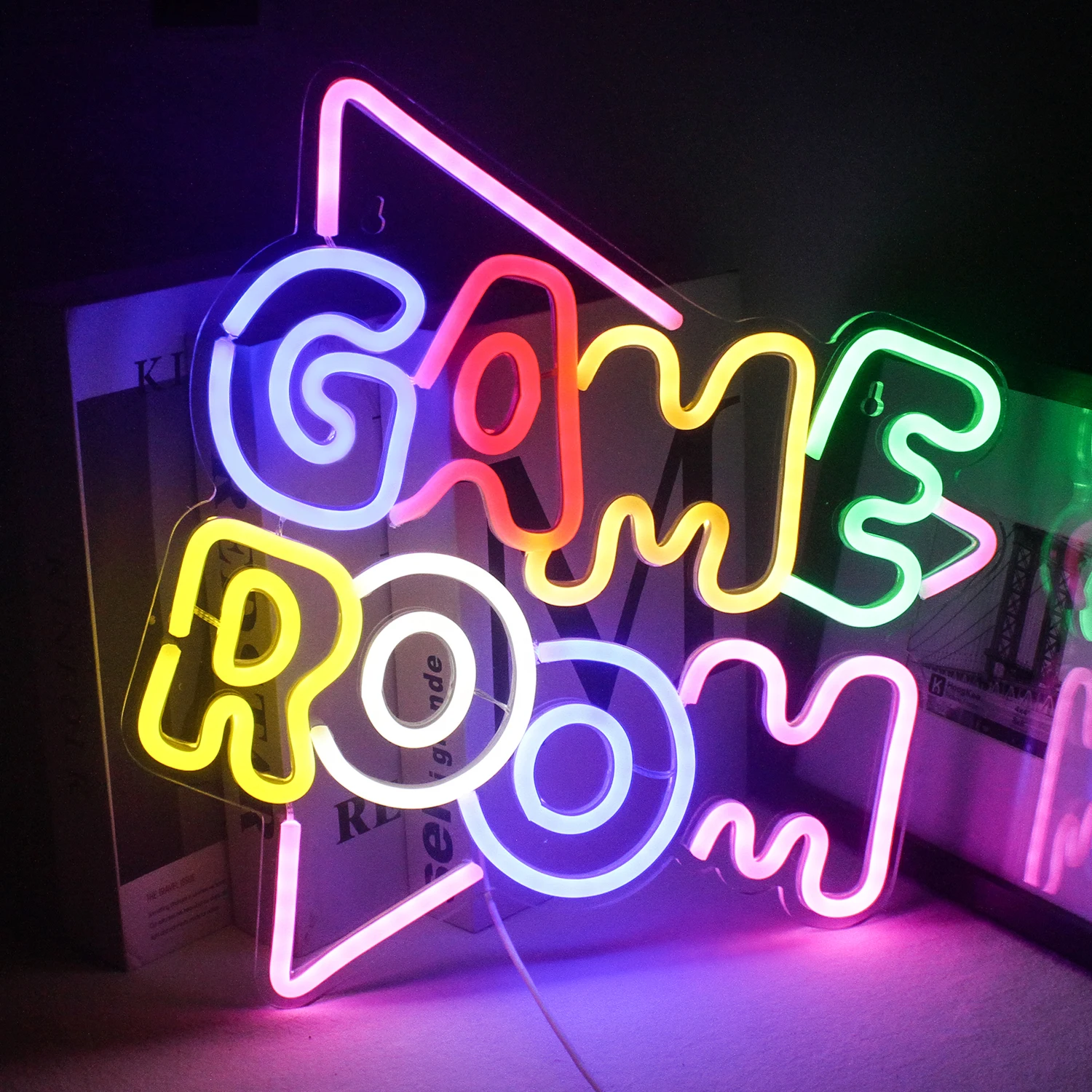 Neon Lights Gaming Decoration Batteries Ineonlife Game Room Neon Sign