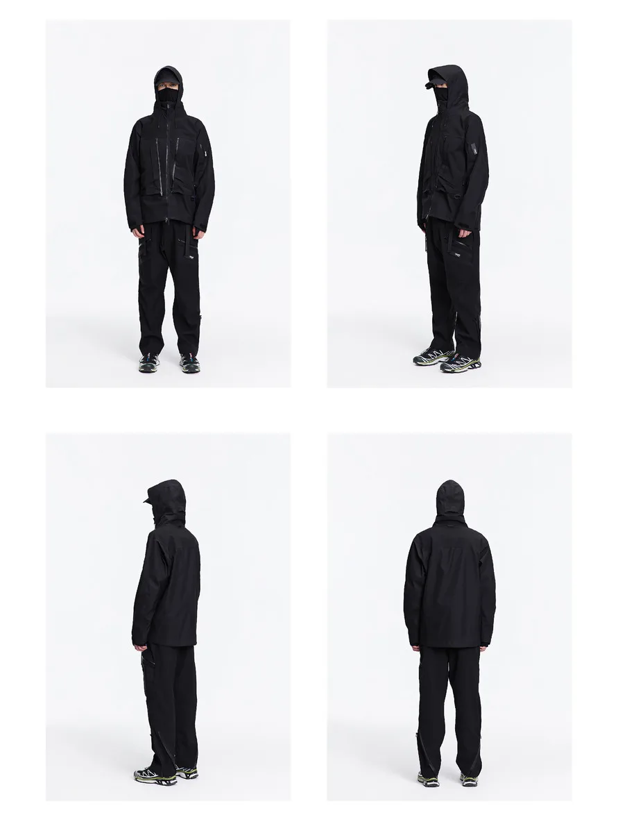 Reindee Lusion 22FW Functional outdoor waterproof ski jumpsuit 3L composite fabric fidlock buckles techwear gorpcore