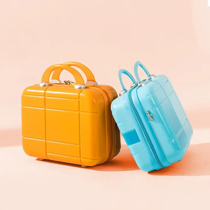 (046) Diagonal trolley case children's suitcase small suitcase 14 inches