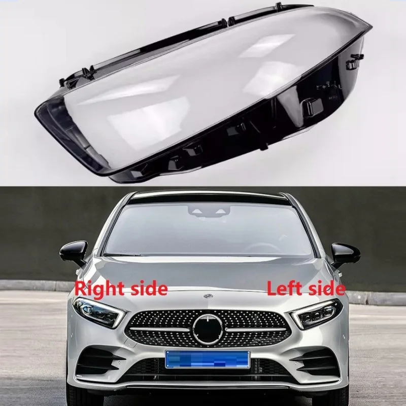 Copertura Fanale Anteriore Per Mercedes Classe A W177 – Lente In Policarbonato Trasparente, Antigraffio E Anti-UV, Compatibile Con A180 A200L 2019-2021, Lato Sinistro