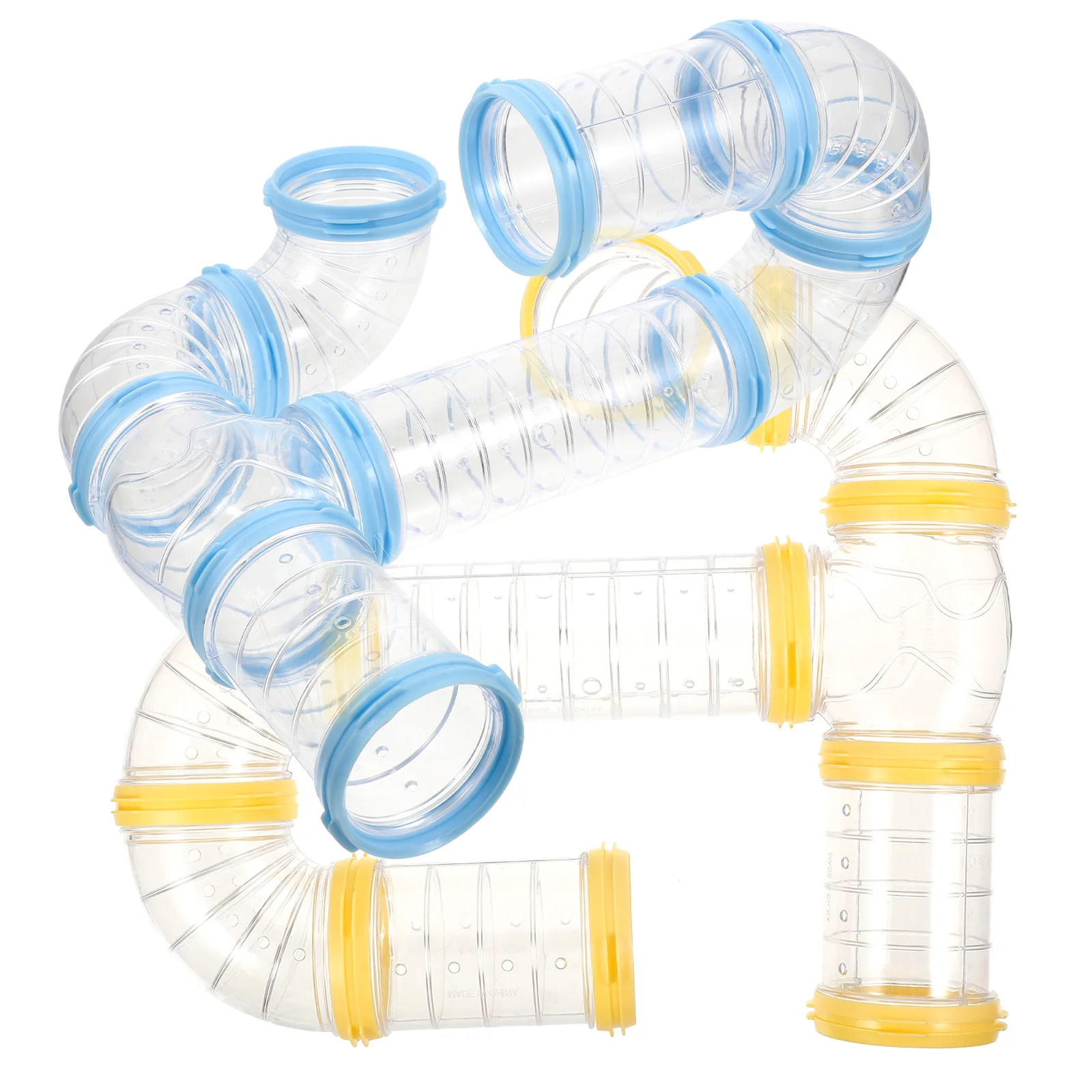 

2 Sets Hamster Tube Kit Plastic Cage Tunnel Toy DIY Clear Tool Pipe Pipeline Tunnels and Tubes