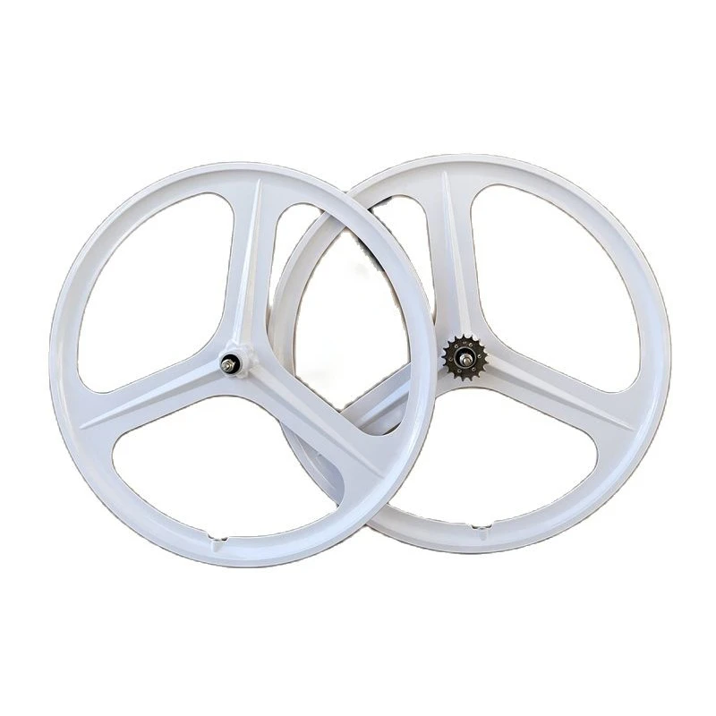 マグネシウム合金自転車ホイール700c,3スポーク自転車リム,フロント