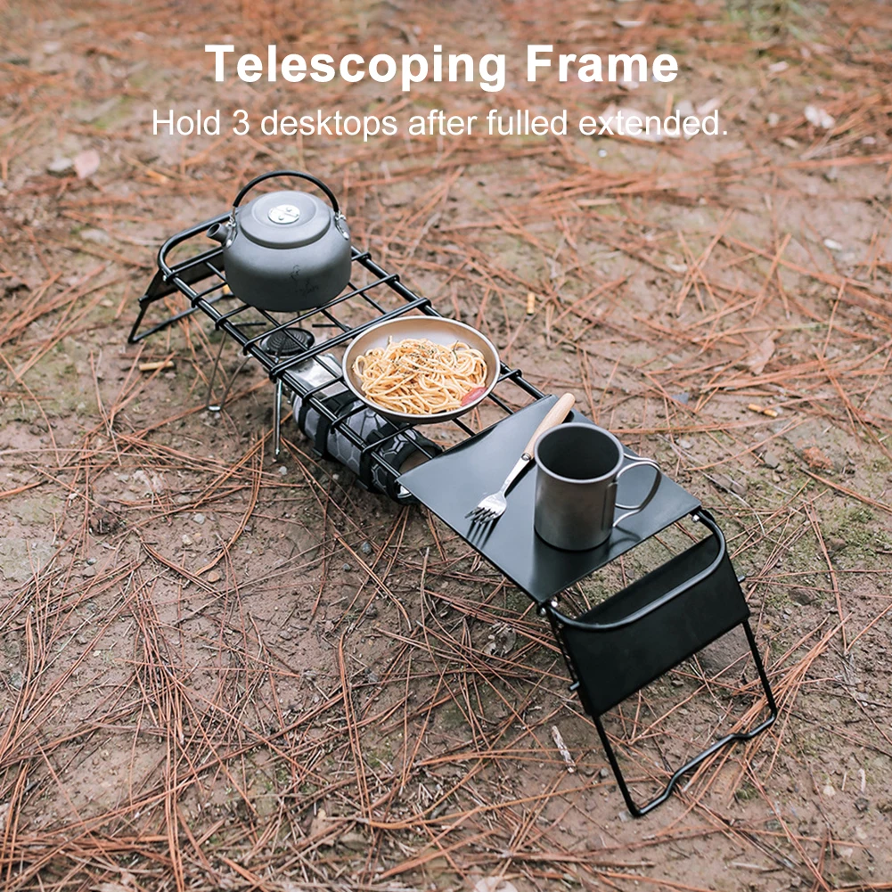 

Portable Detachable Camping Desk Outdoor Adjustable Folding Table Hiking Climbing Fishing Table Ultralight Versatile Picnic Desk