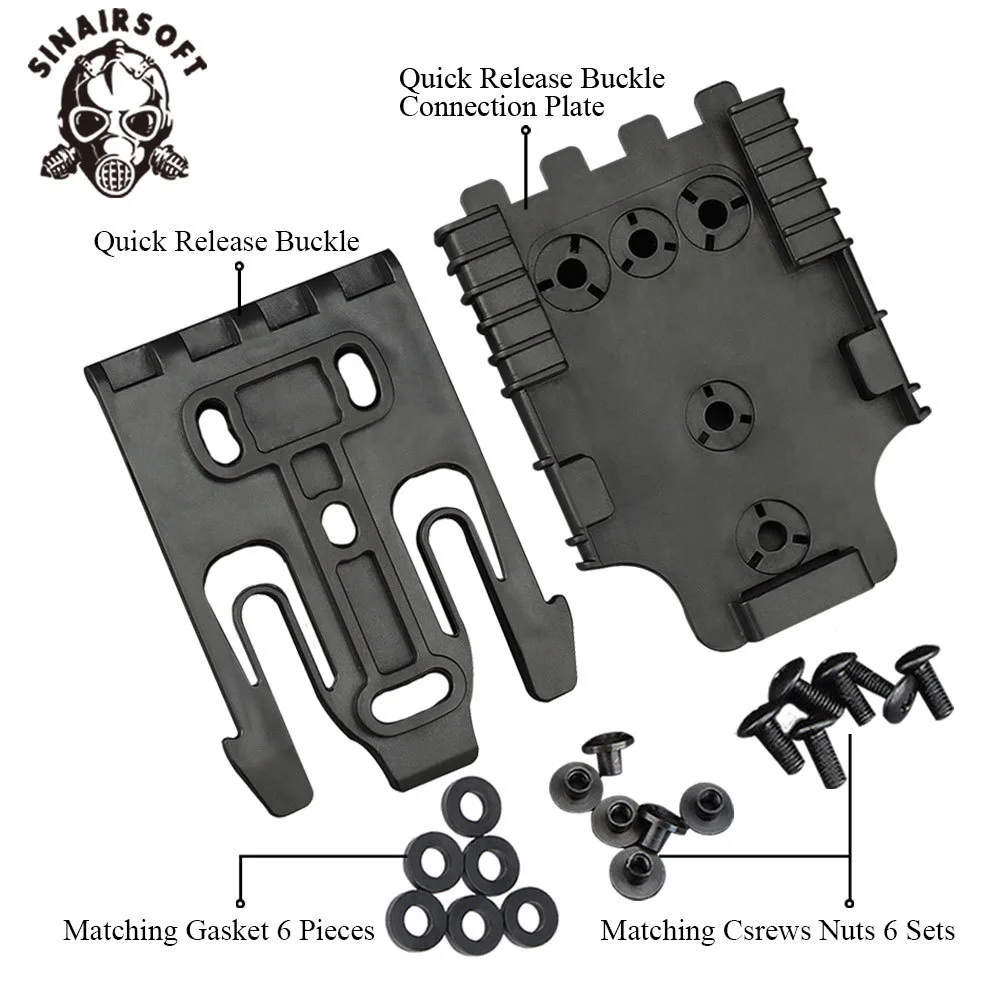 Gun Holster Tactical QLS Kit For Gun Holster Accessories Gun Case Adapter Quick Locking System Kit with QLS 19 and 22 Polymer