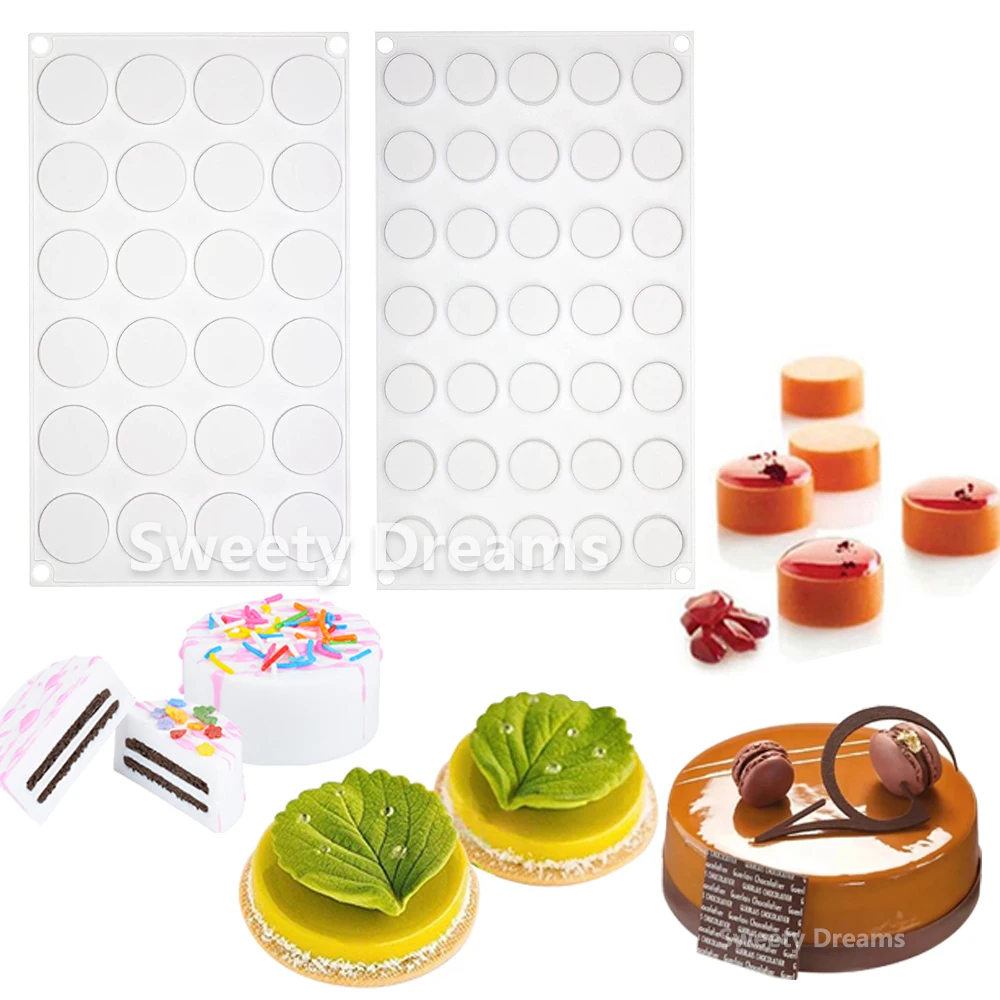 O'Creme Mini Ice Cylinder Silicone Mold for Chocolate Truffles, Ganache,  Jelly, Pralines, and Caramels - 48 Cavities