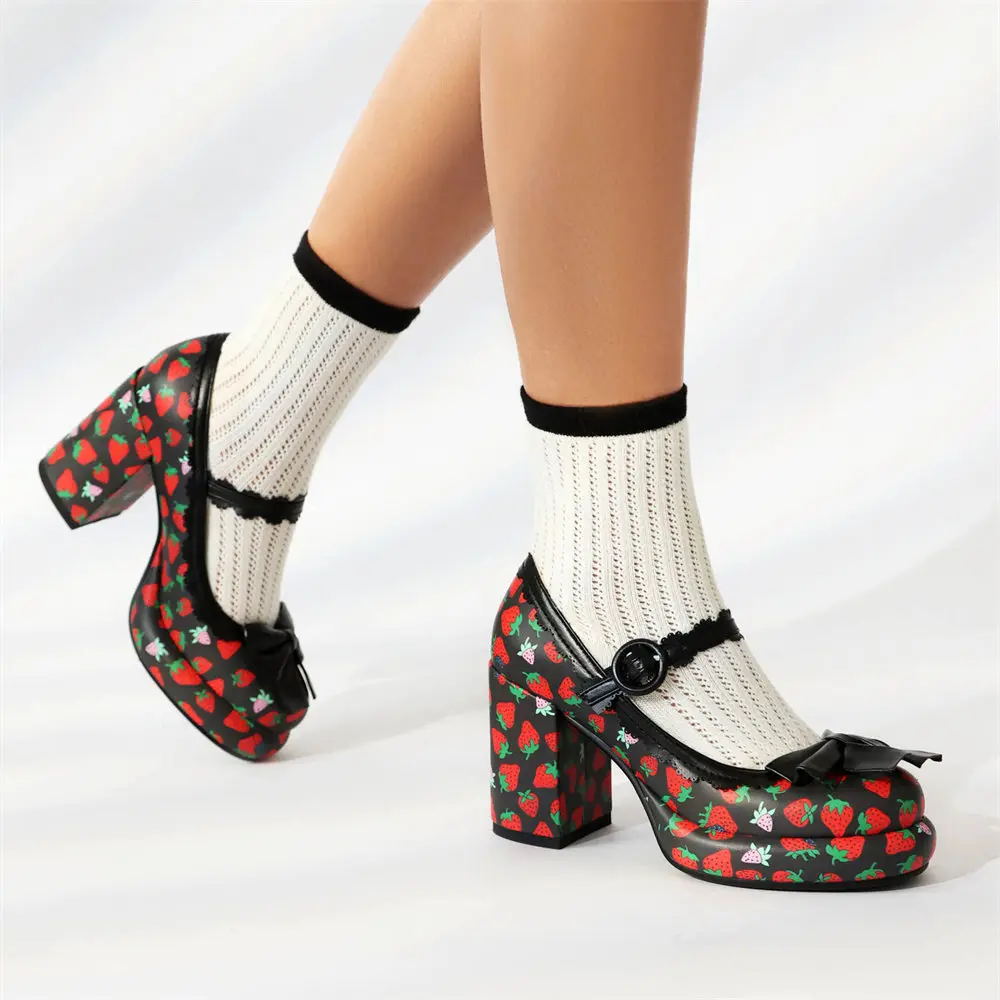 靴 sculture sistercurie maryjaneshoes y2k Thick Bottom Mary Jane Shoes【s0000013251】 – SCULTURE（エス