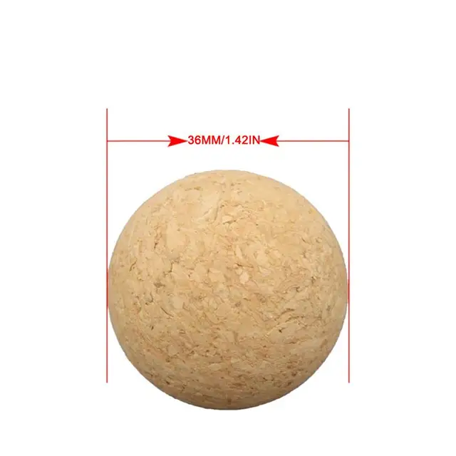 1/6Pcs 36mm Table Football Cork Solid Wood Foosball Table Soccer Ball Fussball Football Machine Replacement Accessories 6