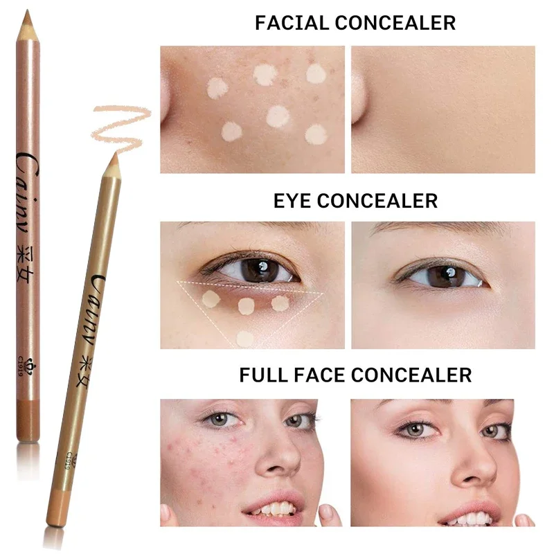Eyelids Lying Silkworm Brightening Stick Concealer Pencil Cover Face Spots Lip Liner Matte Concealer Cream Stick