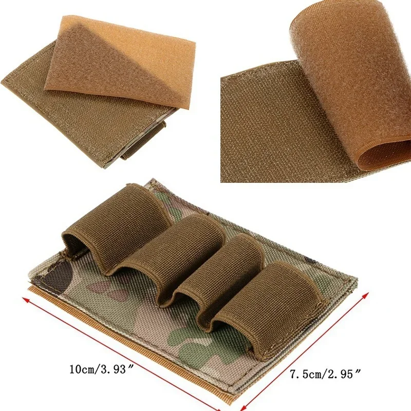 Ammo Pouch Magazine Pouch Molle Pouch Ammunition Bag Hunting 12Ga 20Ga Shotgun Shell 4 Round Carrier Holder Nylon