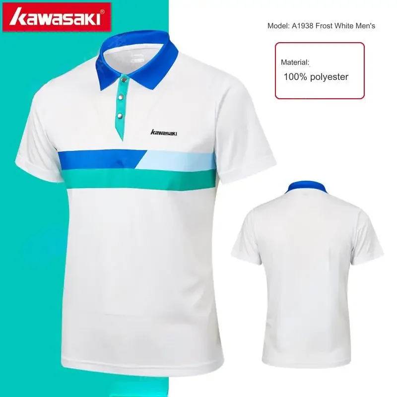 Kawasaki badminton T-shirts ,sport clothes, jersey,for men women ，for tennis volleyball,quick dry polo,B1957