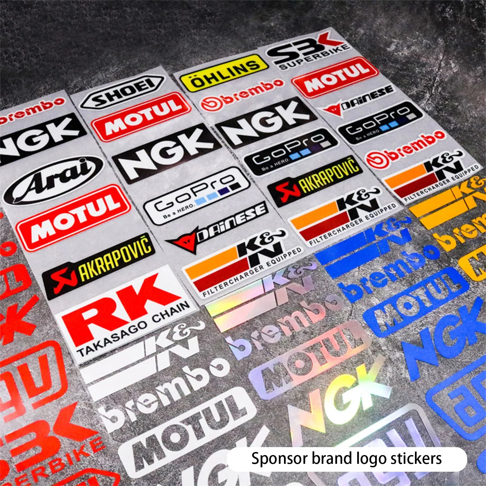 Cars Auto Racer Drag Motorcycle BMX Dirtbike Vintage Parts Tool Brand Helmet Racing Reflective Graffiti Decals Stickers