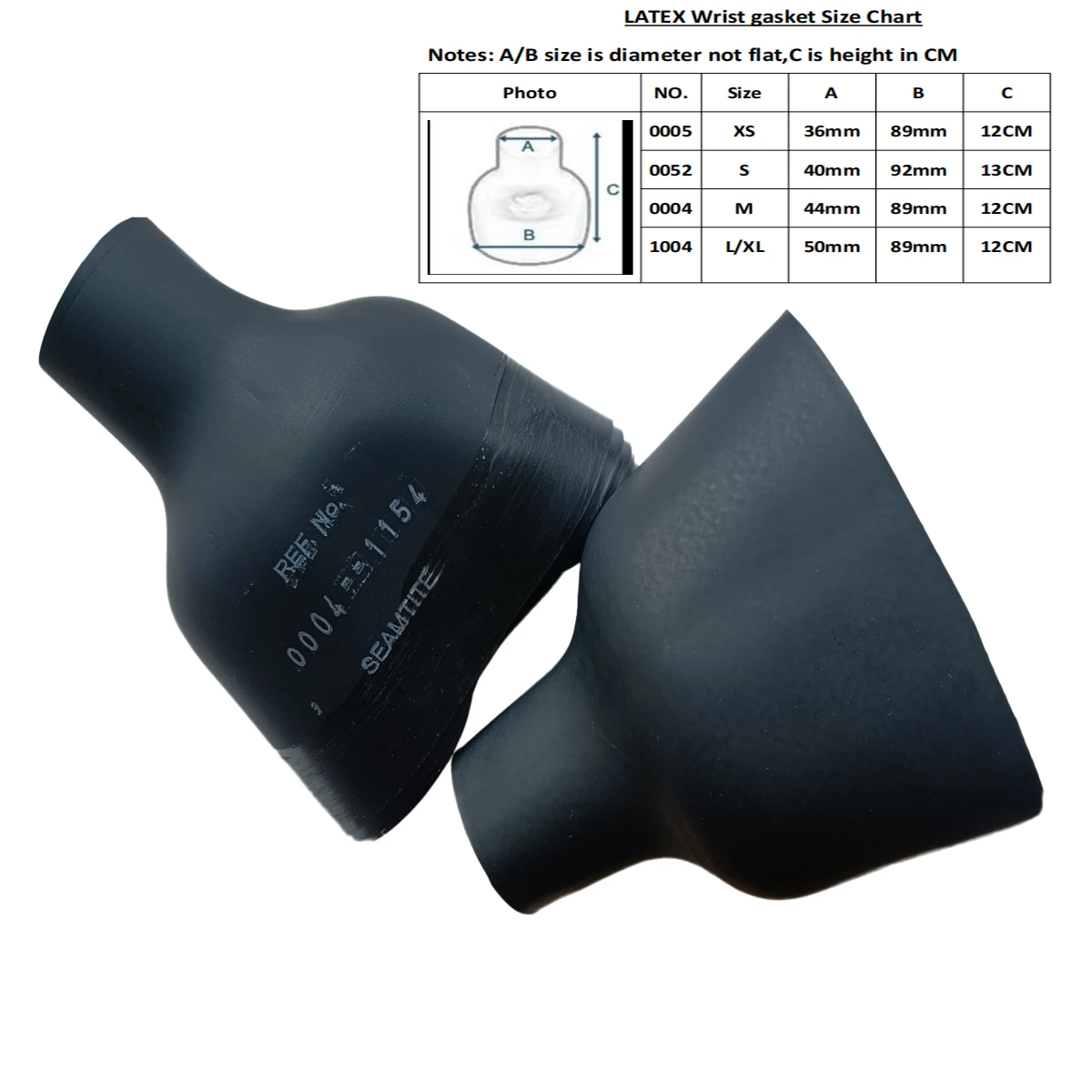 DRY SUIT Wrist bottle gasket one pair seamtite latex wrist gasket seal for repair Drysuit 4