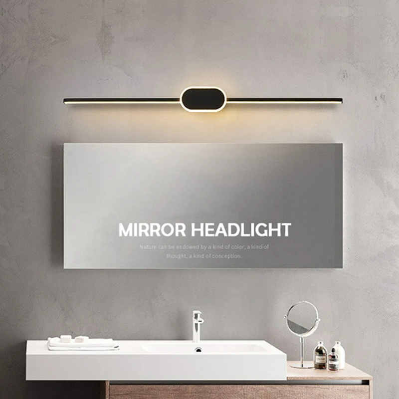 

Modern LED Mirror Wall Lamp for Bathroom Aisel Aesthetic Room Decorator Aluminum Bathroom Mirror Lamp Acryl Lighting Appliance