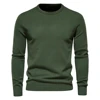 2023 New Winter Thickness Pullover Men O-neck Solid Color Long Sleeve Warm Slim Sweaters Men Men's Sweater Pull Male Clothing 2