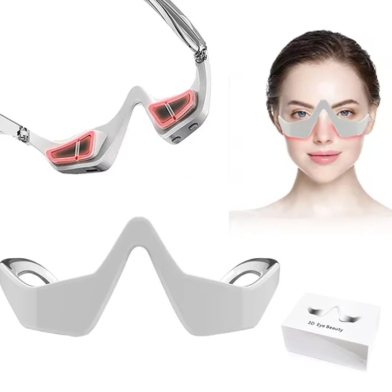 EMS Red Light Therapy Anti-Aging Eye Massager Eyes Fatigue Relief Relaxation Relieve Dark Circles Hot Compress Eye Care Massage