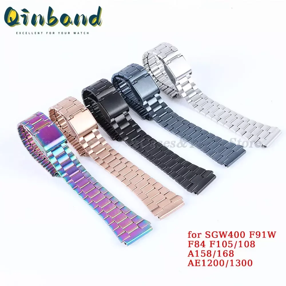 Wholesale Custom Solid Stainless Steel Polished Ff Logo Bracelet Watch Band F615260_K0040930