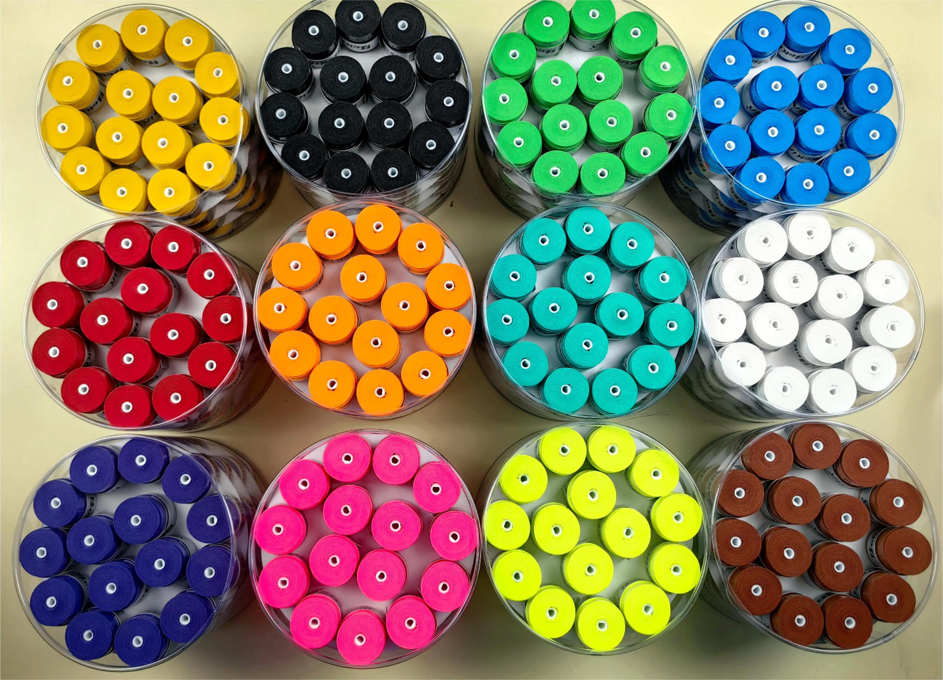60pcs tennis Over Grips badminton Tennis Racquet Viscous Overgrip perforated