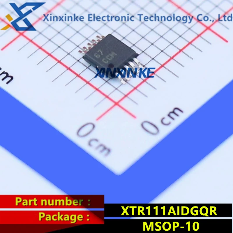 

XTR111AIDGQR MSOP-10 Mark:CCM Sensor Interface Prec Vltg-to-Crnt Conv/Transmitter Brand New Original