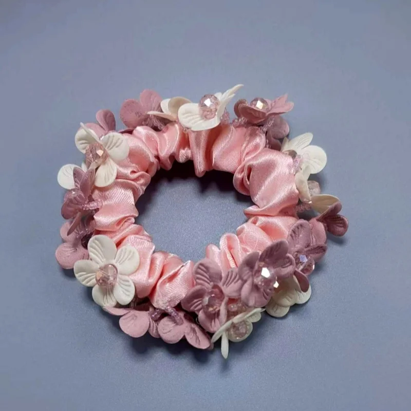 Elegant Korean Fashion Floral Hair Ties - Premium Women's Hair Accessories