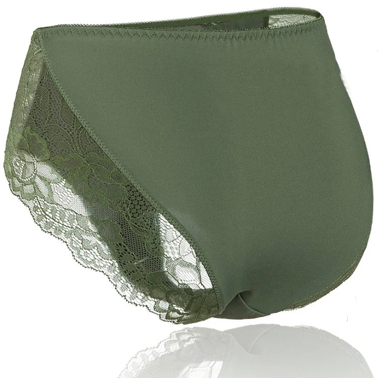 Silky Brief For Women Underwear Lingerie Transparent Plus Size Panties M L XL 2XL 3XL 4XL 5XL Mid Waist Panty Sexy Lace Intimate
