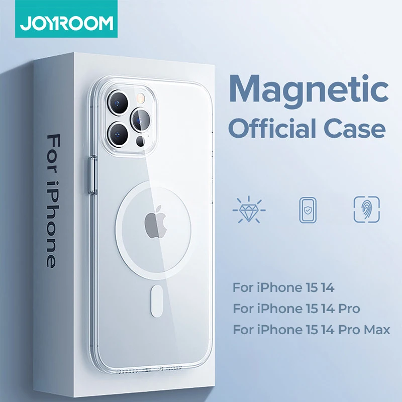 Etui magnetyczne Joyroom do iPhone'a 15 14 13 Pro Max Przezroczysta osłona do iPhone'a 13 Pro Max Bezprzewodowa ładowarka Magnetyczna tylna pokrywa - AliExpress 202192403