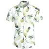 Summer Luxury Men's Shirt Pineapple Lapel Short-sleeved Print Hawaiian Shirts Loose Casual Fashion Oversized Tops Men's Clothing 3
