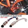 Slip On For KTM DUKE 390 125 200 RC390 RC250 2017 2018 2019 2020 Motorcycle Exhaust System Modify Front Middle Pipe Espace Moto