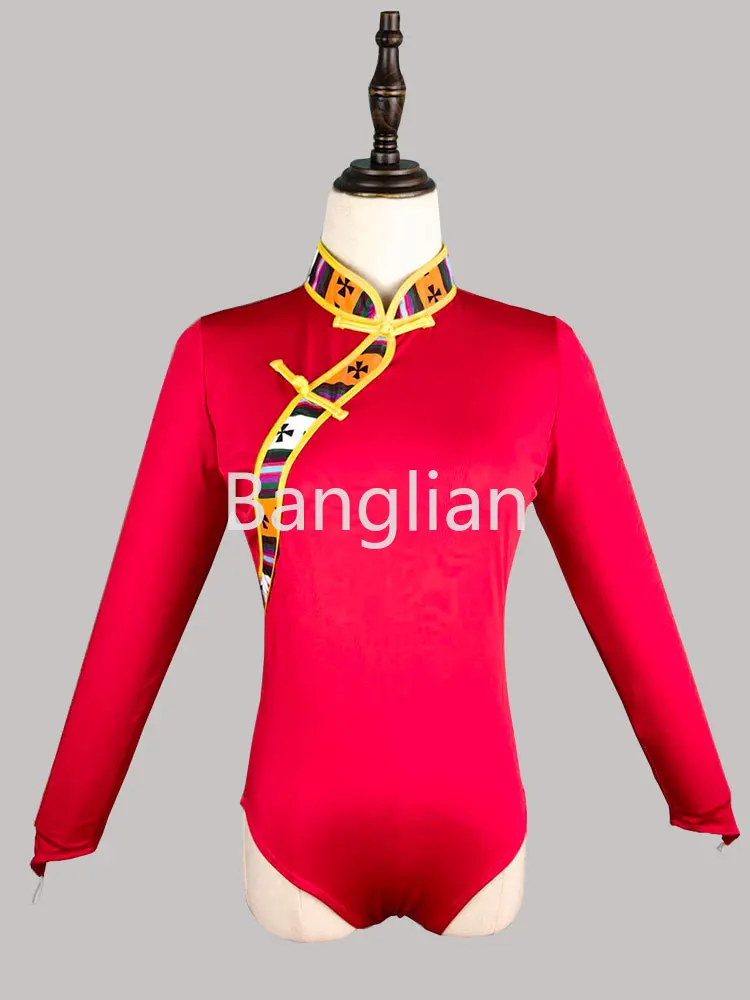 

New Ethnic Dance Attire, Tibetan Performance Attire, Half Length Skirt, Women's Practice Skirt