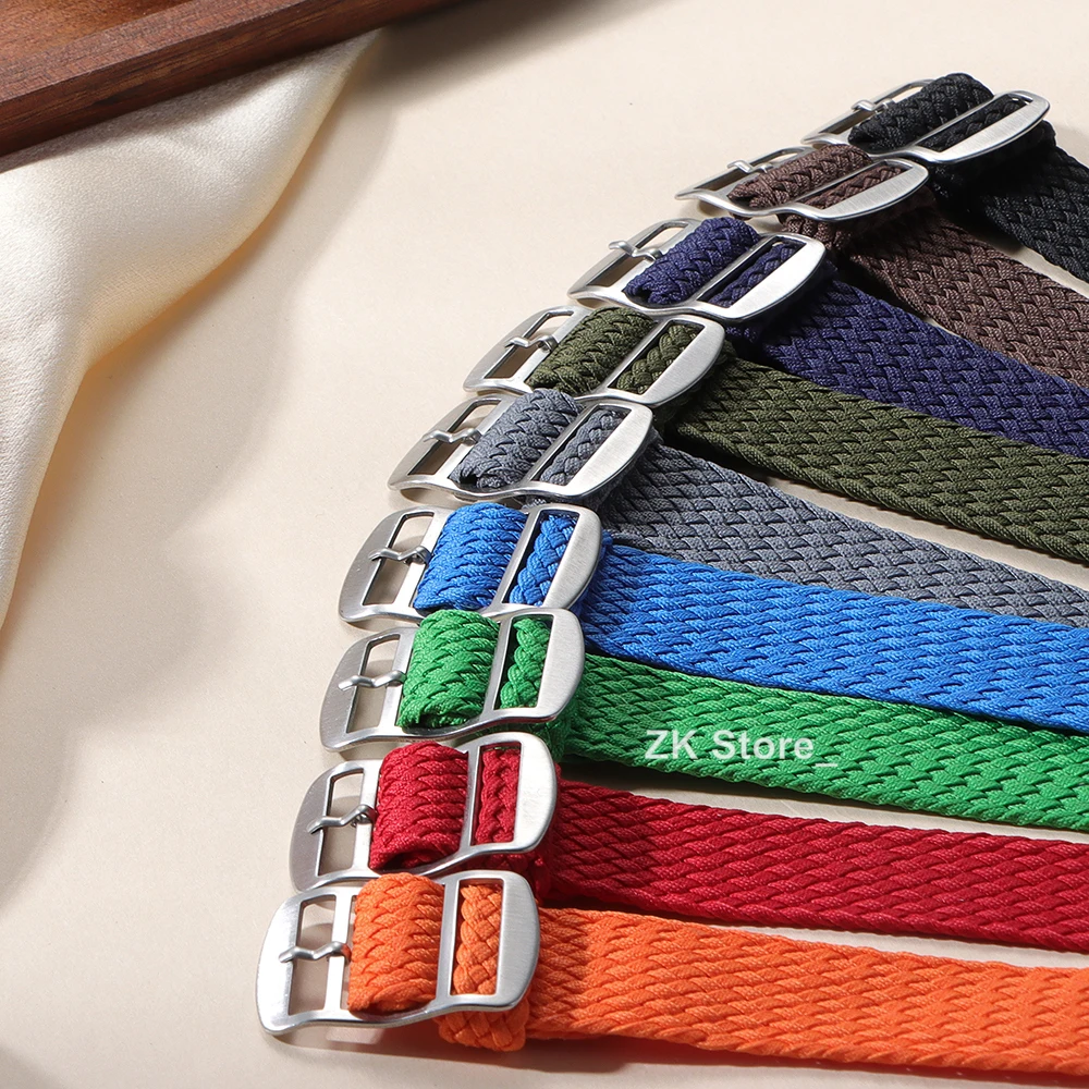Versatile Nylon Perlon Weave Watch Strap – Fabric Woven Wristband Bracelet