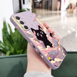 Cloud Colorful Cat Phone Case Cover - Samsung A05 (Light Purple)