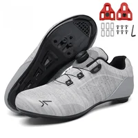 Professional Big Bike Shoes Men's Ultra-light Breathable Mountain Bike Shoes Self-locking Racing Road Bike SPD Sports Shoes 1