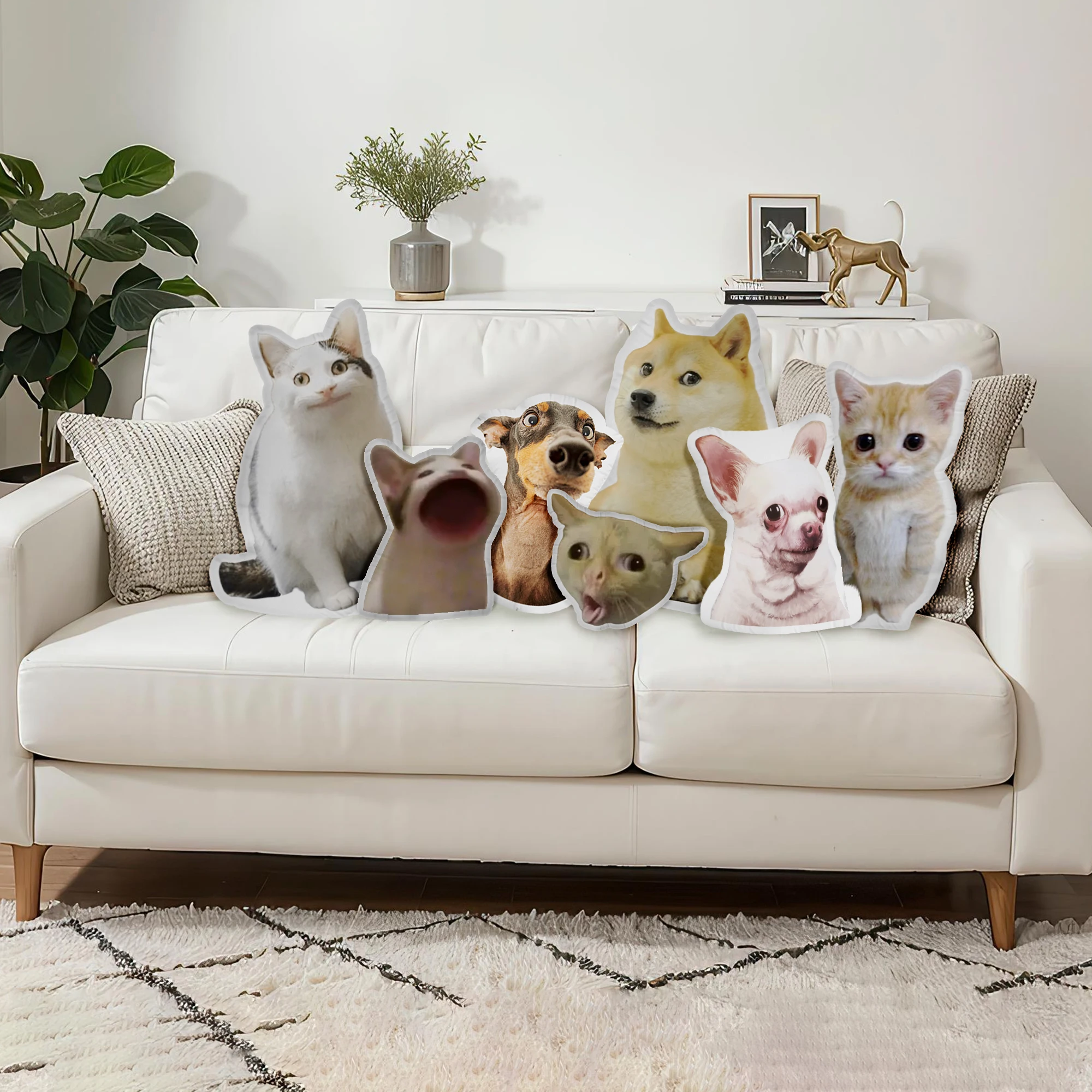 Custom Pets Cushion Personalized Filling Pets Photo Cushion DIY Pillow for Putting Picture of Cats and Dogs Home Decor 3