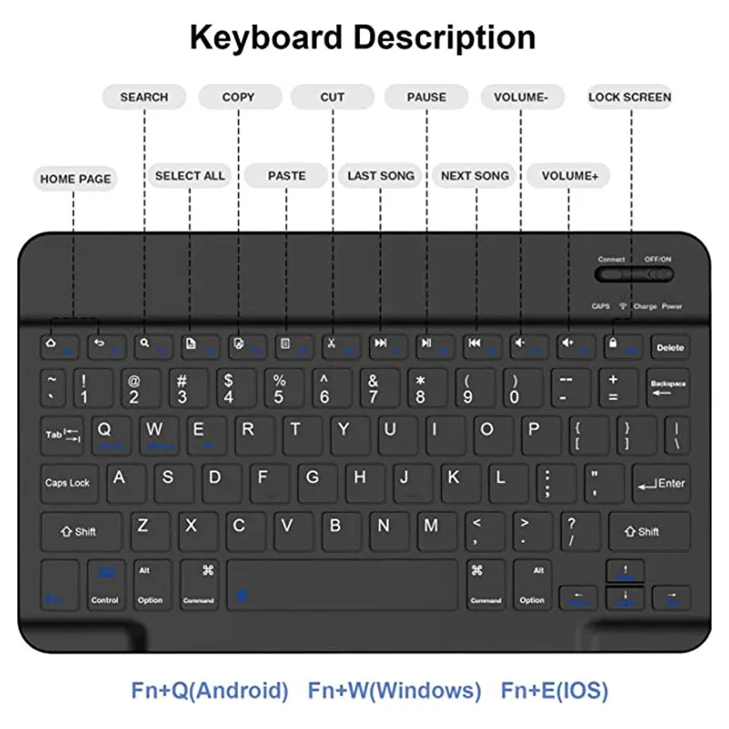 Teclado Magia sem Fio para 2023 Ipad 10.2 9ª 8ª Geração de Capa para Ipad Pro 10.5 Air Teclado Bluetooth Capa Funda - Imagem 6