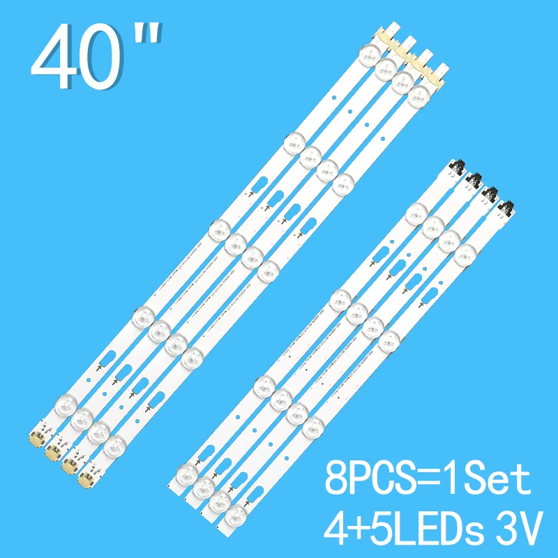 8pcs LED Backlight Strip For Samsung  V5DF-400DCB-R2 BN96-34784A BN96-34783A UE40J6300 UE40J6300AK CY-WJ040CGLV1H