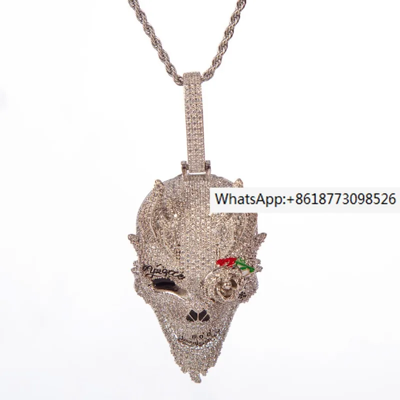 hiphop-european-and-american-personality-necklace-hiphop-demon-skull-pendant-copper-micro-inlaid-zircon-jewelry