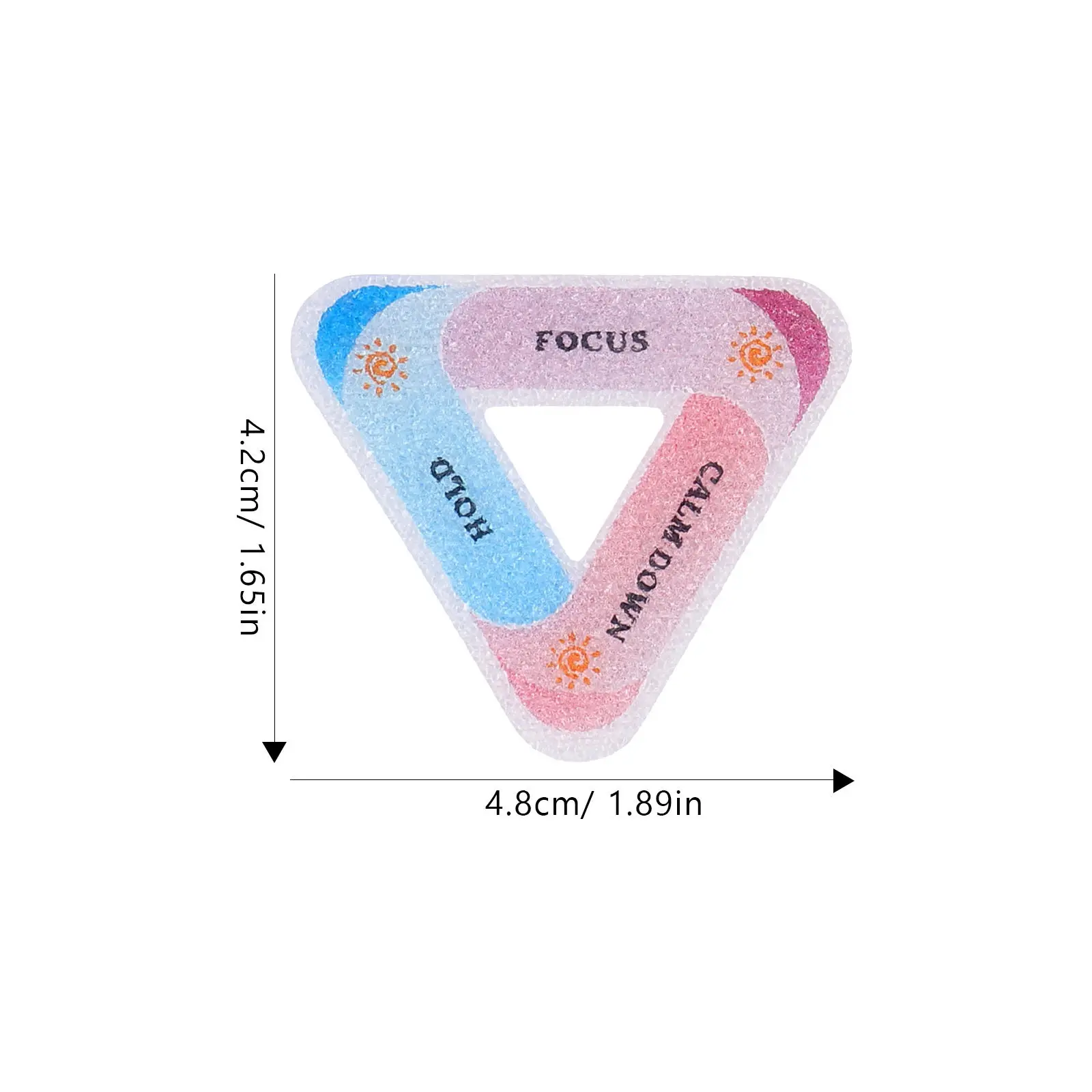 30Pcs 감각적 질감 스티커 전화 백 데스크탑 노트북 압력 완화 용품을 위한 컬러 차분한 스티커