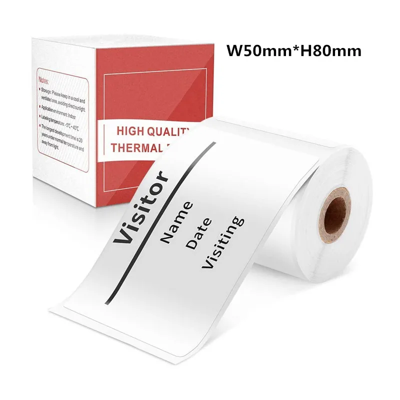 

50X80mm white sticker thermal label for M110/M200/M220 printer
