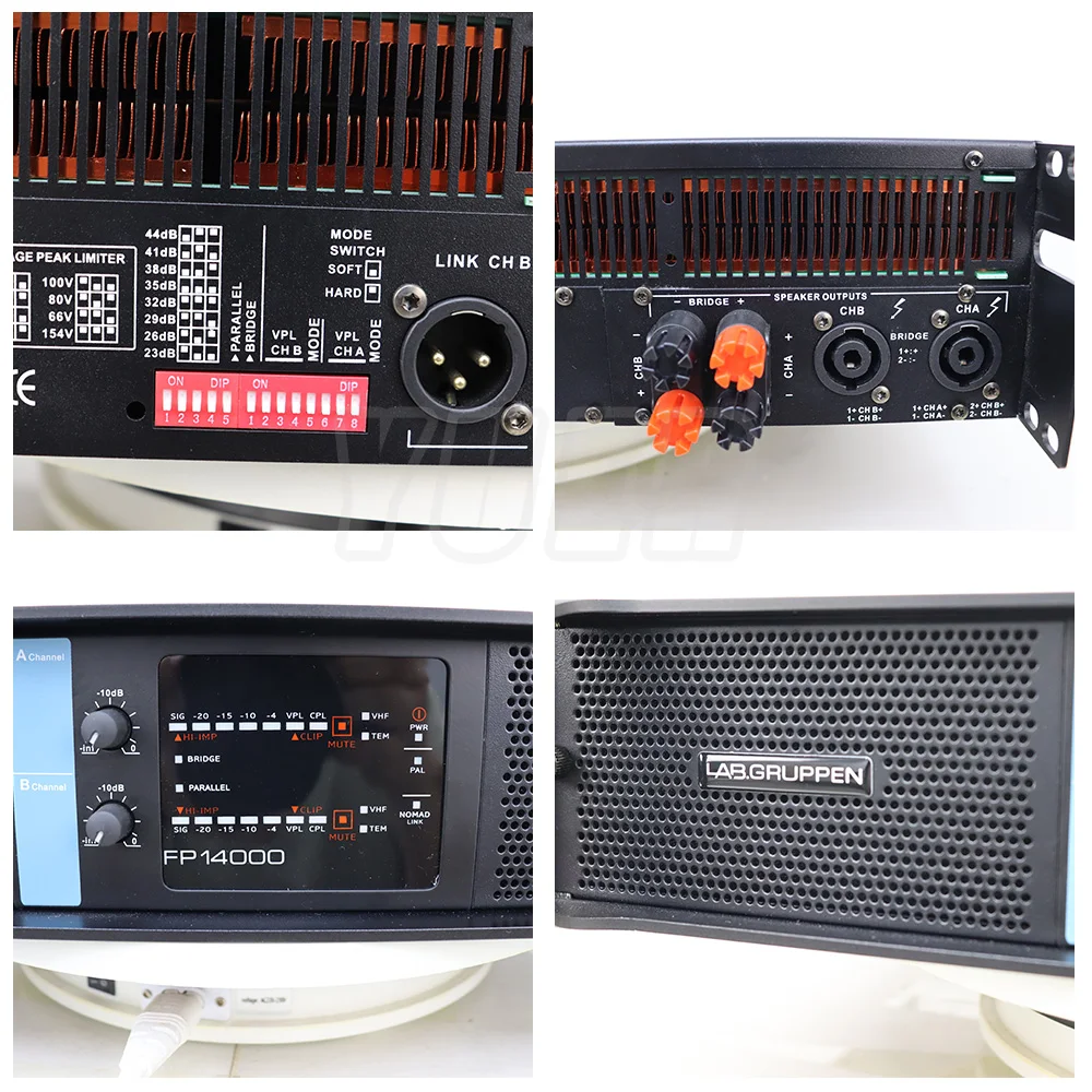 FP14000 Professional Amplifier 2350W x2 Channel Power Amplificatore Subwoofer Stage Line Array Sound Amplificador For Events