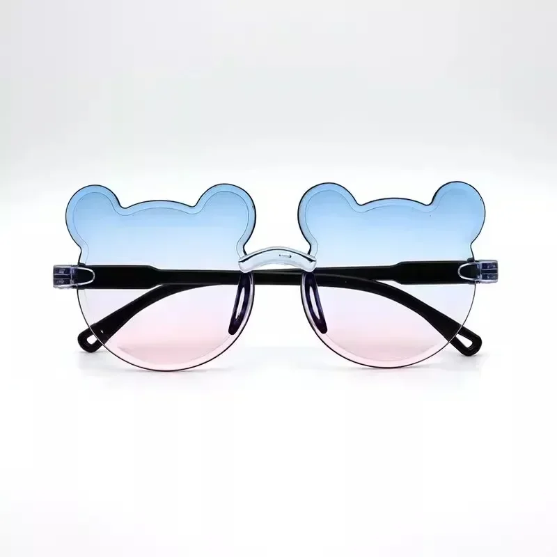 Kids Sunglasses Children and girls Baby glasses spring and summer boy sunshade mirror UV protection cute bear