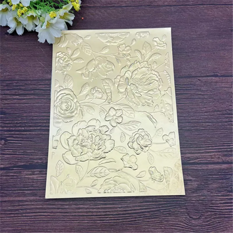 3D Embossing Folder for Birthday Spring Get well soon Card making Scrabooking Deco plastic embossing folder embossing folder