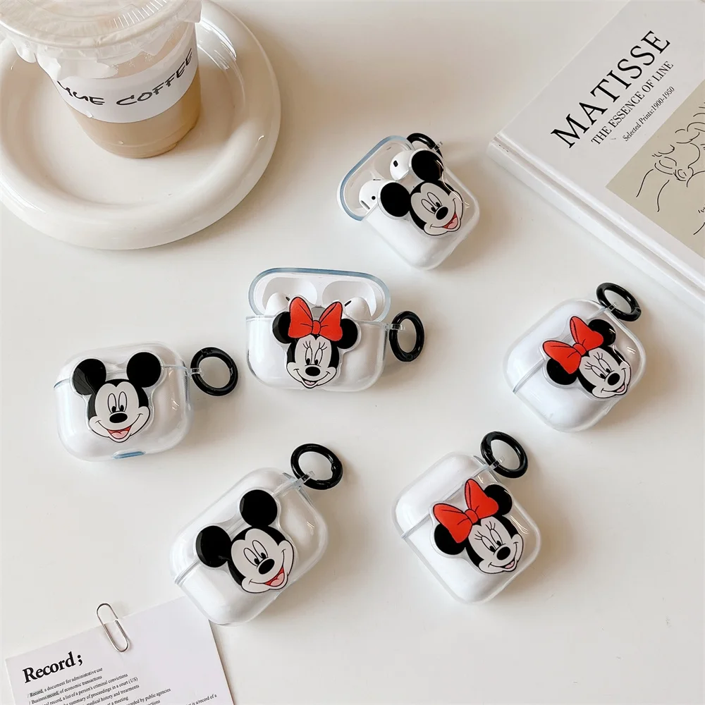 

Наушники для AirPods Pro 2rd, милые Мультяшные аниме наушники Микки и Минни Маус, наушники для AirPods 1, 2, 3, защитный чехол для гарнитуры