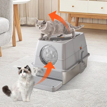 XXL Stainless Steel Litter Box 1