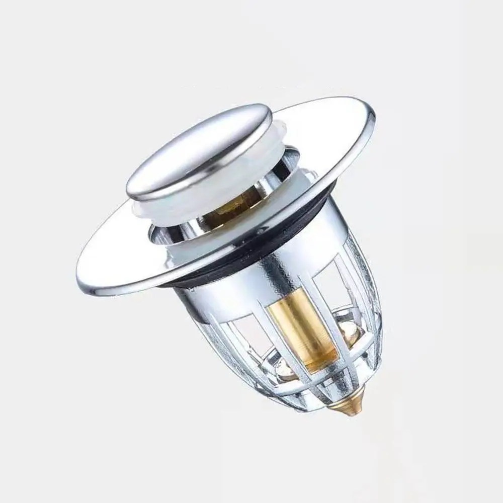 New Explosion-proof Universal With Anti-clogging Basket Sink Drain Stopper Wash Basin Bounce Drain Filter Sink Drain Plug