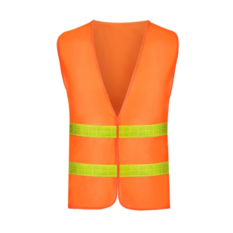 

High Visibility Vest Waistcoat Safety with Reflective Strips Construction Vest for Men Women Universal Size