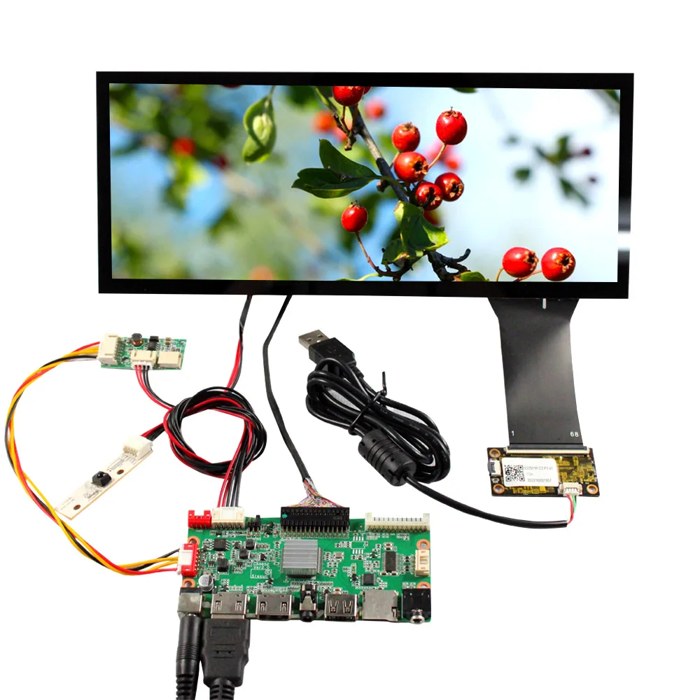 

10,3 дюймов 1920X720 емкостный сенсорный LCD HD MI AV USB SD LCD контроллер