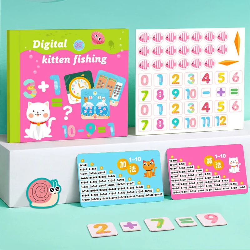 

3 In 1 Magnetic Digital Teaching Aids Children Addition and Subtraction Enlightenment Learning Education Puzzle Toys for Kids