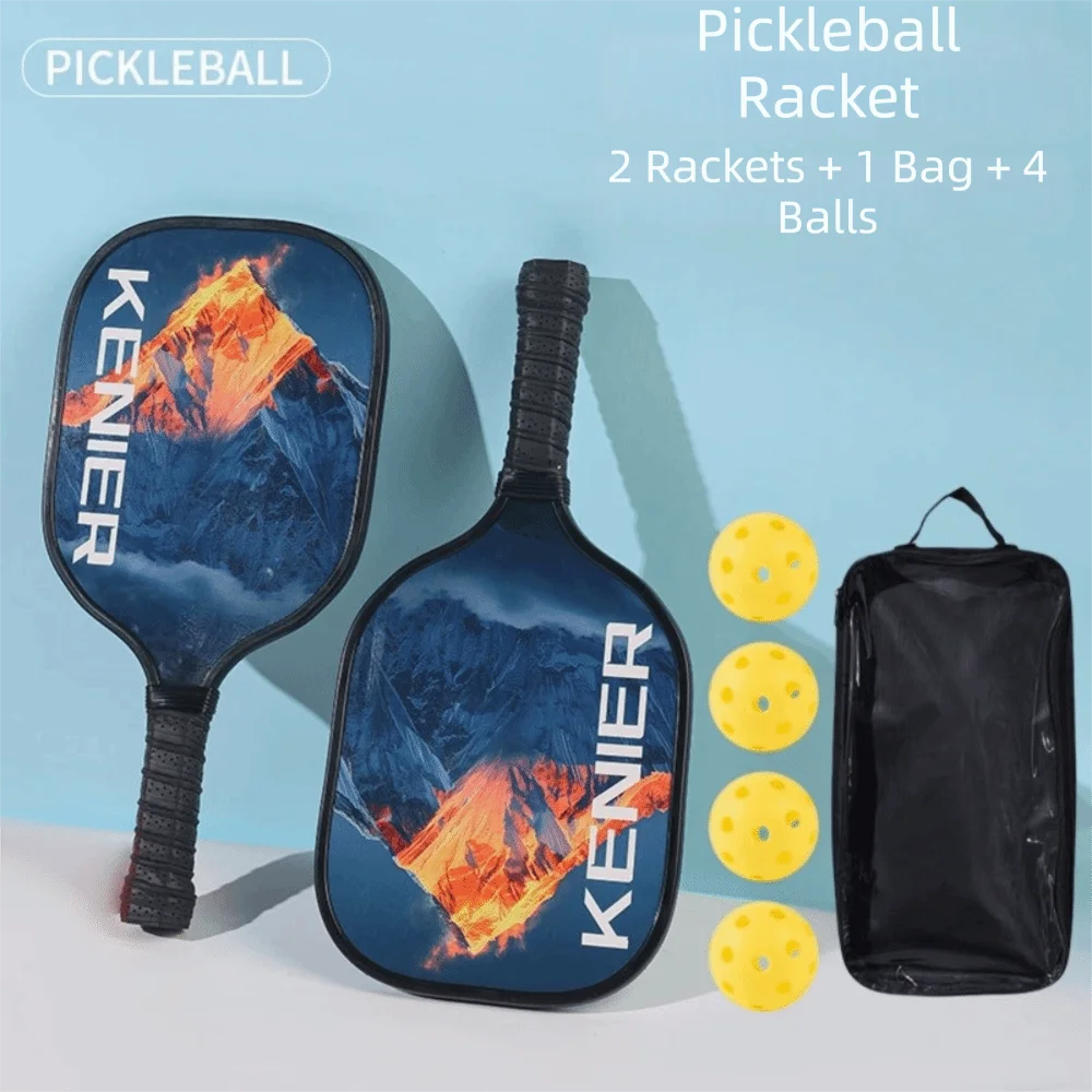 Pickleball Rocks Shockproof Pickleball Paddles Set Non-slip Handle High Resilience ...