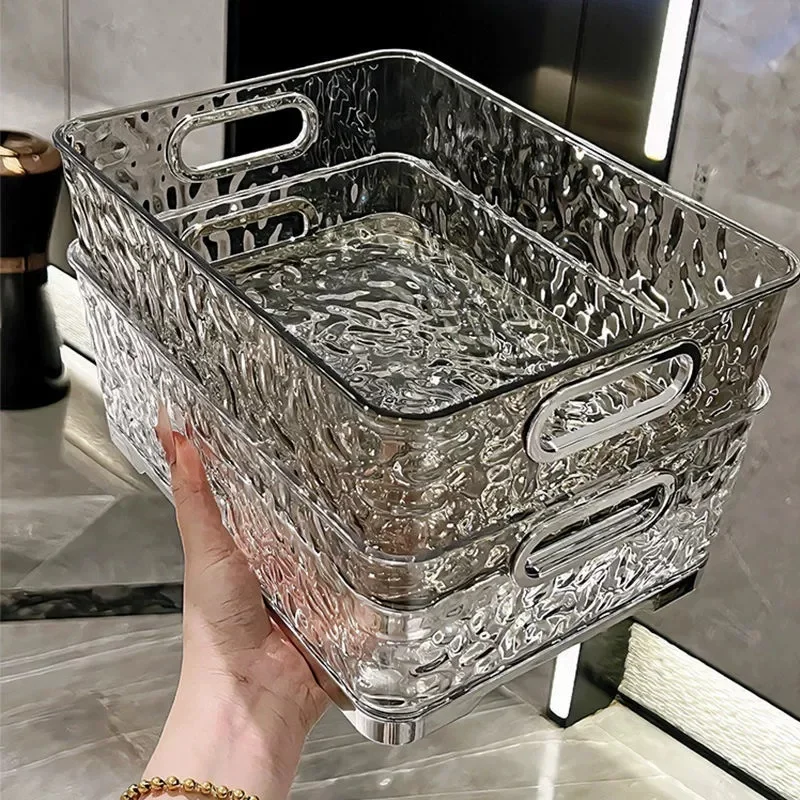 Stackable Acrylic Cosmetic Organizer – Storage Box for Dressers & Bathroom 1