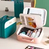 Cosmetic bag with LED light, hard cosmetic case, travel storage box, dimmable mirror cosmetic case 5